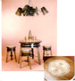 TABLE, STOOLS and LAMPS of BARREL 